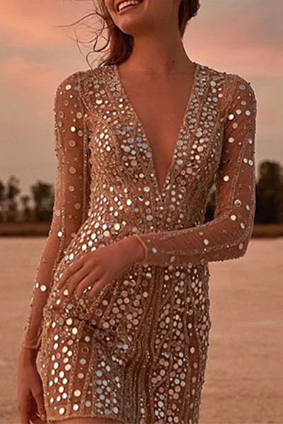 LM | Sequined mini dress