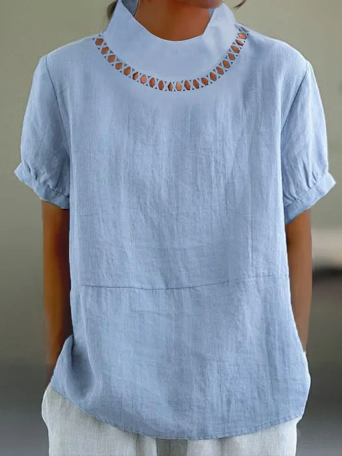 LM | Stylish T-shirt with collar and original design
