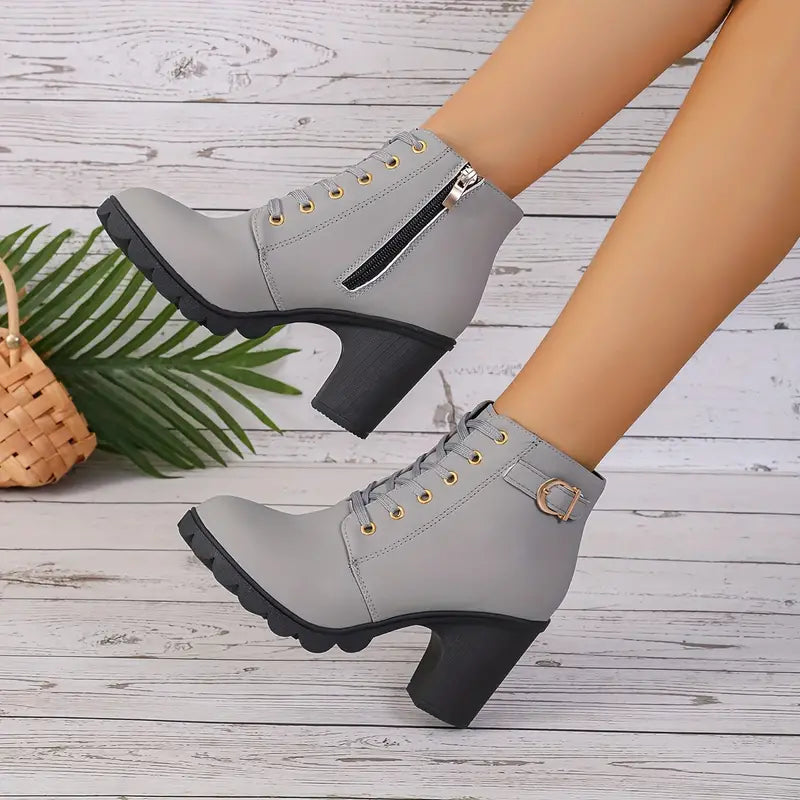 LM | WOMEN'S BOOTS WITH CHUNKY HEEL