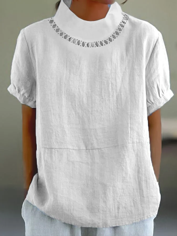 LM | Stylish T-shirt with collar and original design