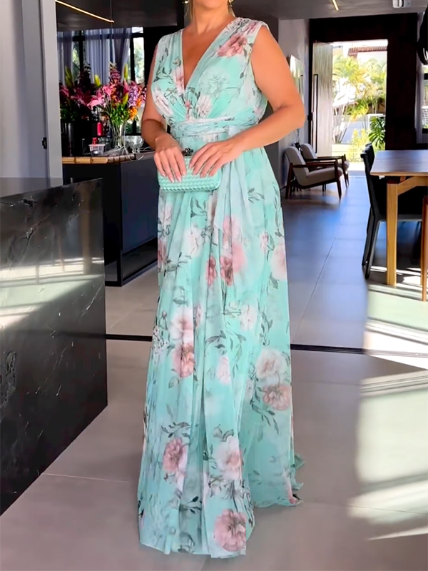 LM | Summer dress with V-neck