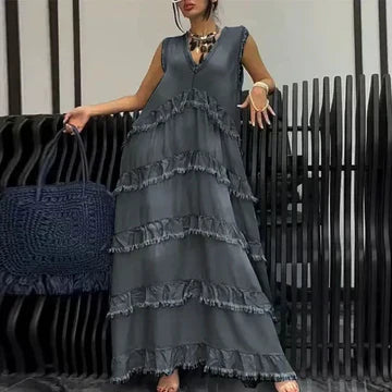 LM | V-neck casual dress for women