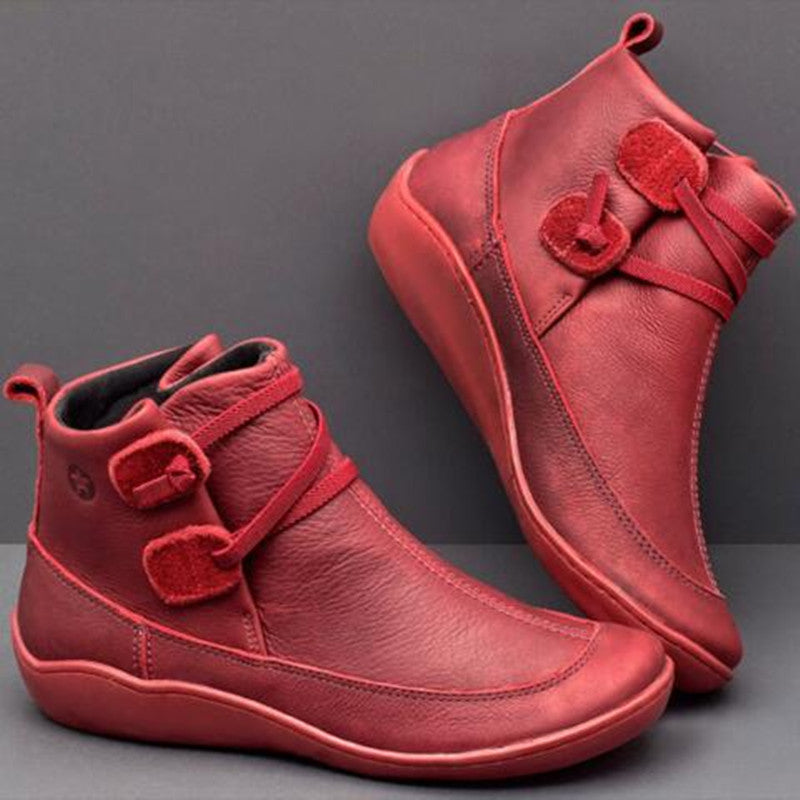 LM | pointed leather boots for women