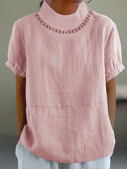 LM | Stylish T-shirt with collar and original design