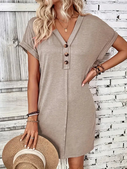LM | Evelyn - Short-sleeved dress for spring