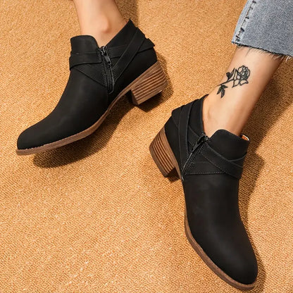 LM | WOMEN'S BOOTS WITH SIDE ZIPPER