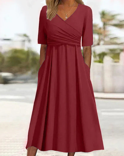 LM | Fashionable crossover dress