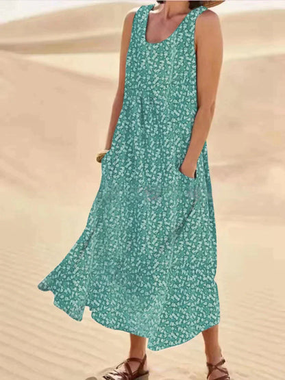 TS | Floral maxi dress with pocket detail
