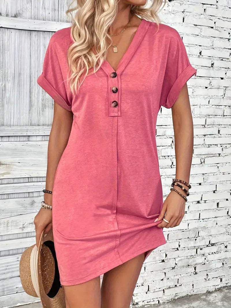 LM | Evelyn - Short-sleeved dress for spring