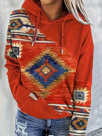 LM | Hoodie with Aztec pattern