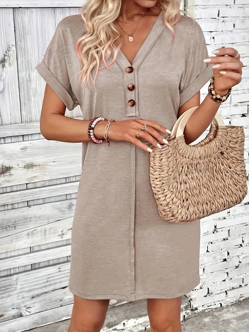 LM | Evelyn - Short-sleeved dress for spring