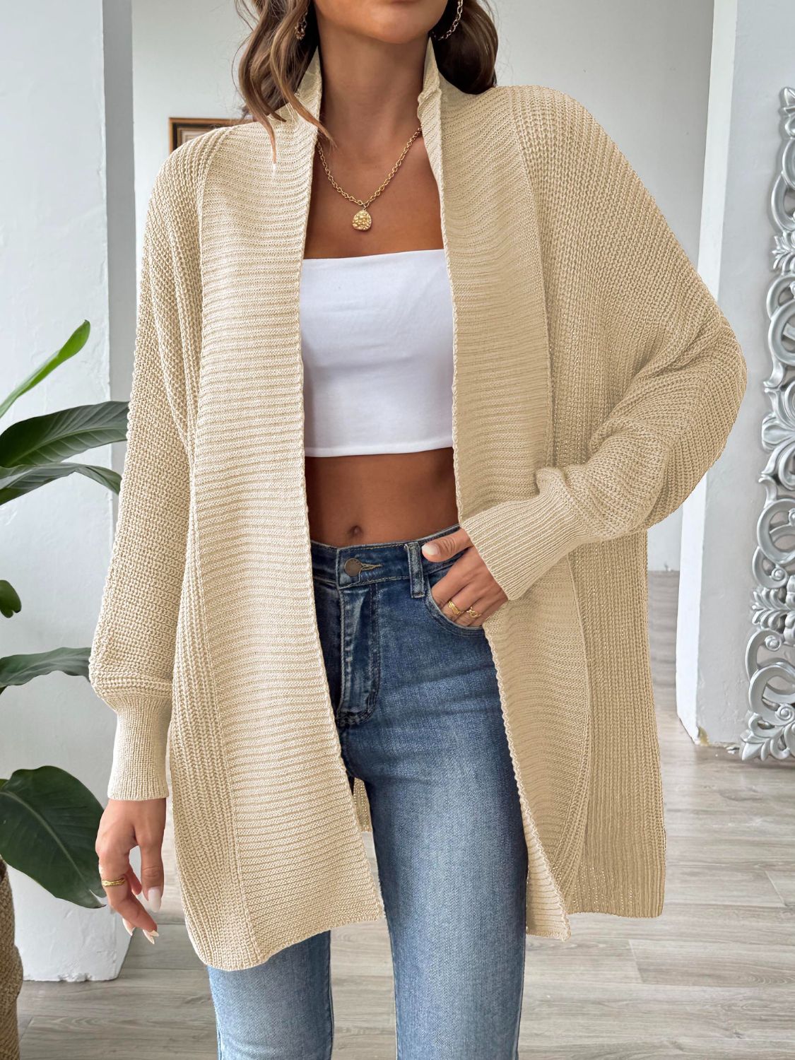 LM | Simple and stylish winter cardigan