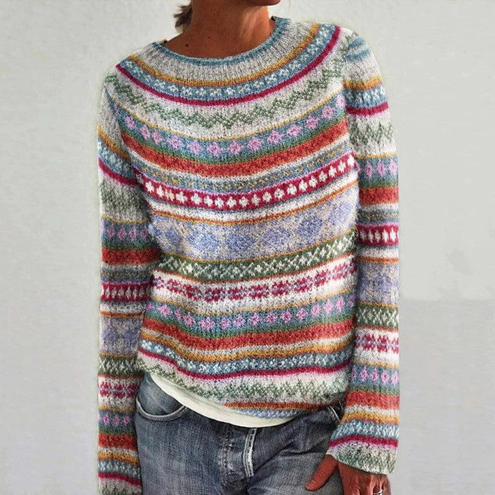 LM | Elegant sweater with pattern