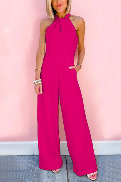 LM | Sleeveless jumpsuit with wide waist and wide leg (7 colors)