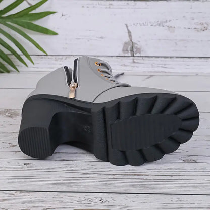 LM | WOMEN'S BOOTS WITH CHUNKY HEEL