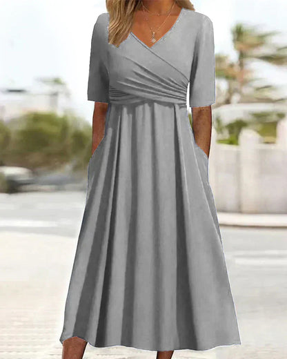 LM | Fashionable crossover dress