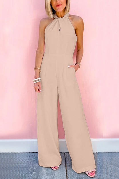 LM | Sleeveless jumpsuit with wide waist and wide leg (7 colors)