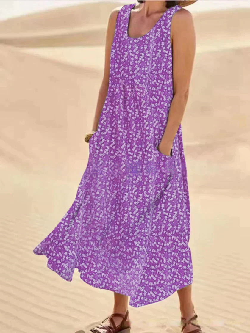 TS | Floral maxi dress with pocket detail