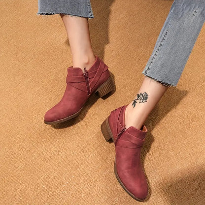 LM | WOMEN'S BOOTS WITH SIDE ZIPPER