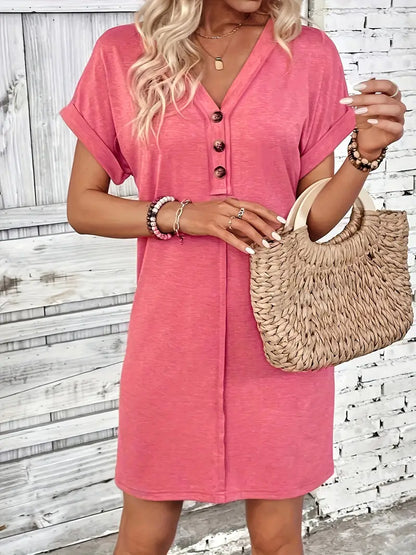 LM | Evelyn - Short-sleeved dress for spring