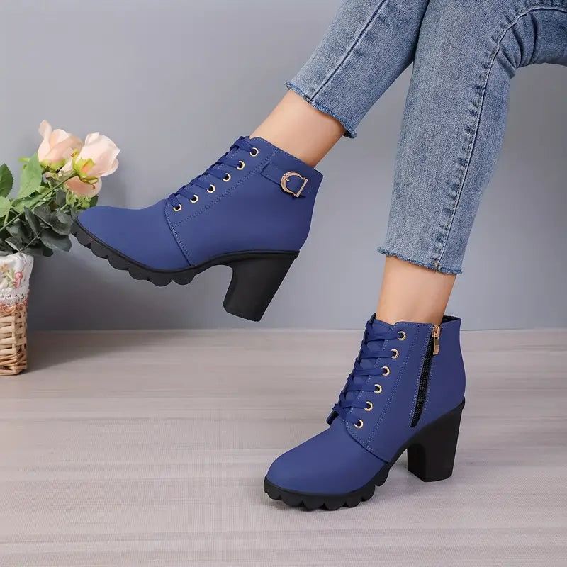 LM | WOMEN'S BOOTS WITH CHUNKY HEEL