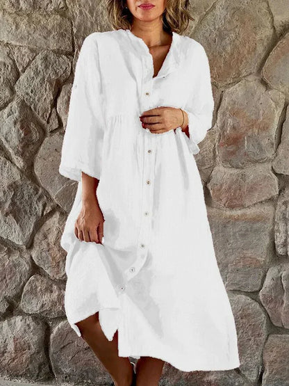LM | Cotton and linen dress