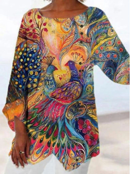 TS | Colourful printed blouse