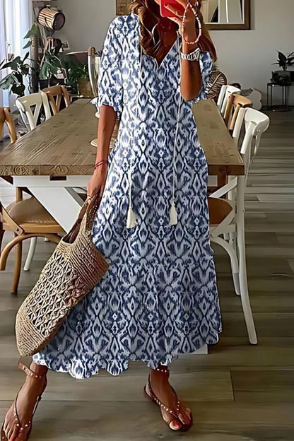LM | Elegant floral long dress