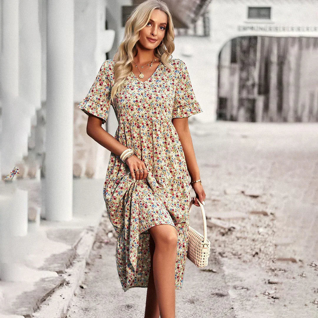 LM | Lena - Summer dress with floral print
