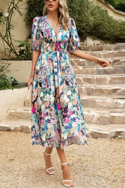 LM | dress temperament summer v-neck dress