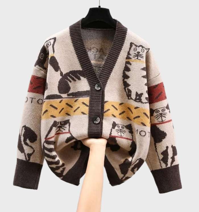 LM | Modern and fashionable winter cardigan