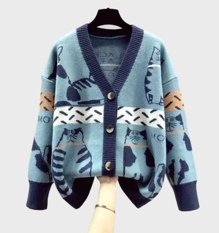 LM | Modern and fashionable winter cardigan