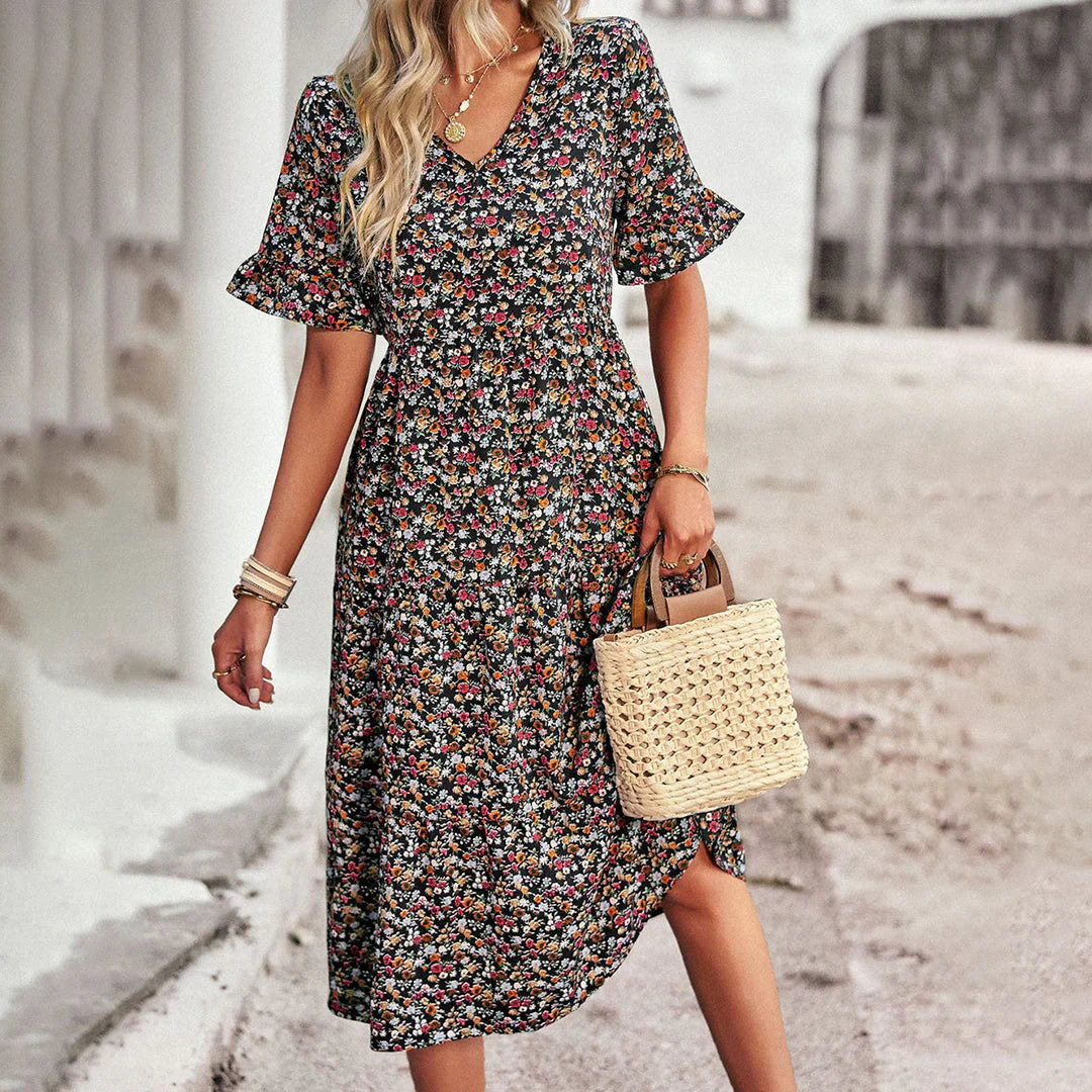 LM | Lena - Summer dress with floral print