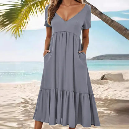 LM | Elegant dress with pockets