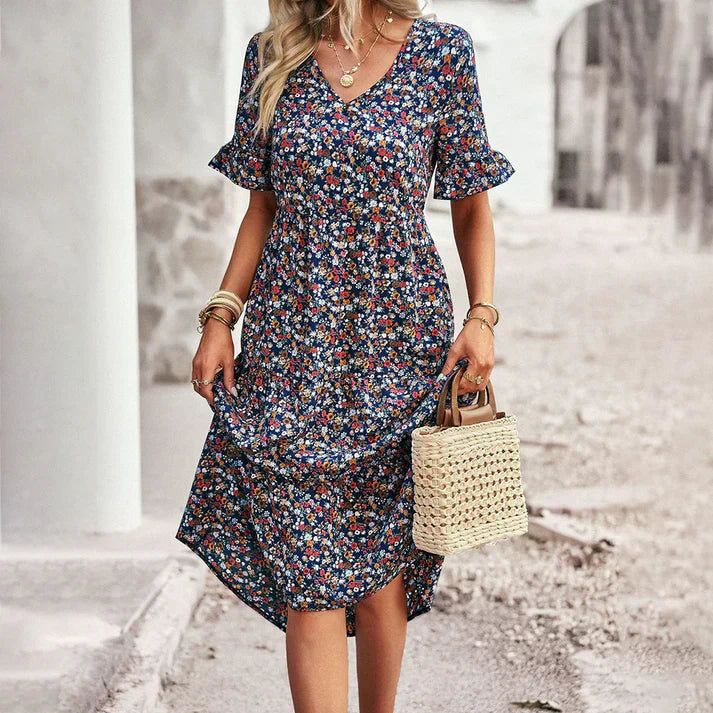 LM | Lena - Summer dress with floral print