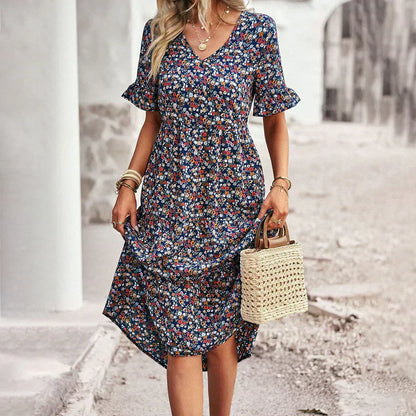 LM | Lena - Summer dress with floral print