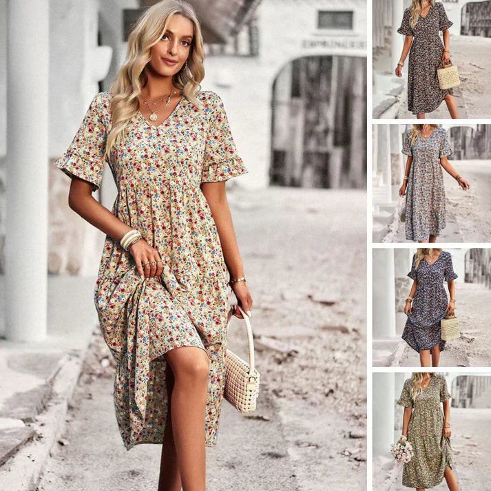 LM | Lena - Summer dress with floral print