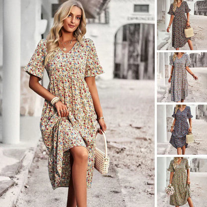 LM | Lena - Summer dress with floral print