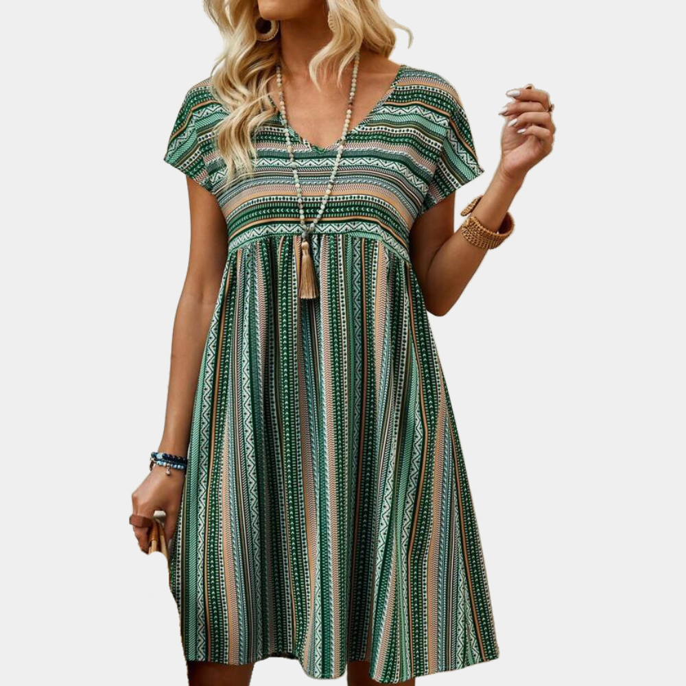 LM | Comfortable striped dress for women