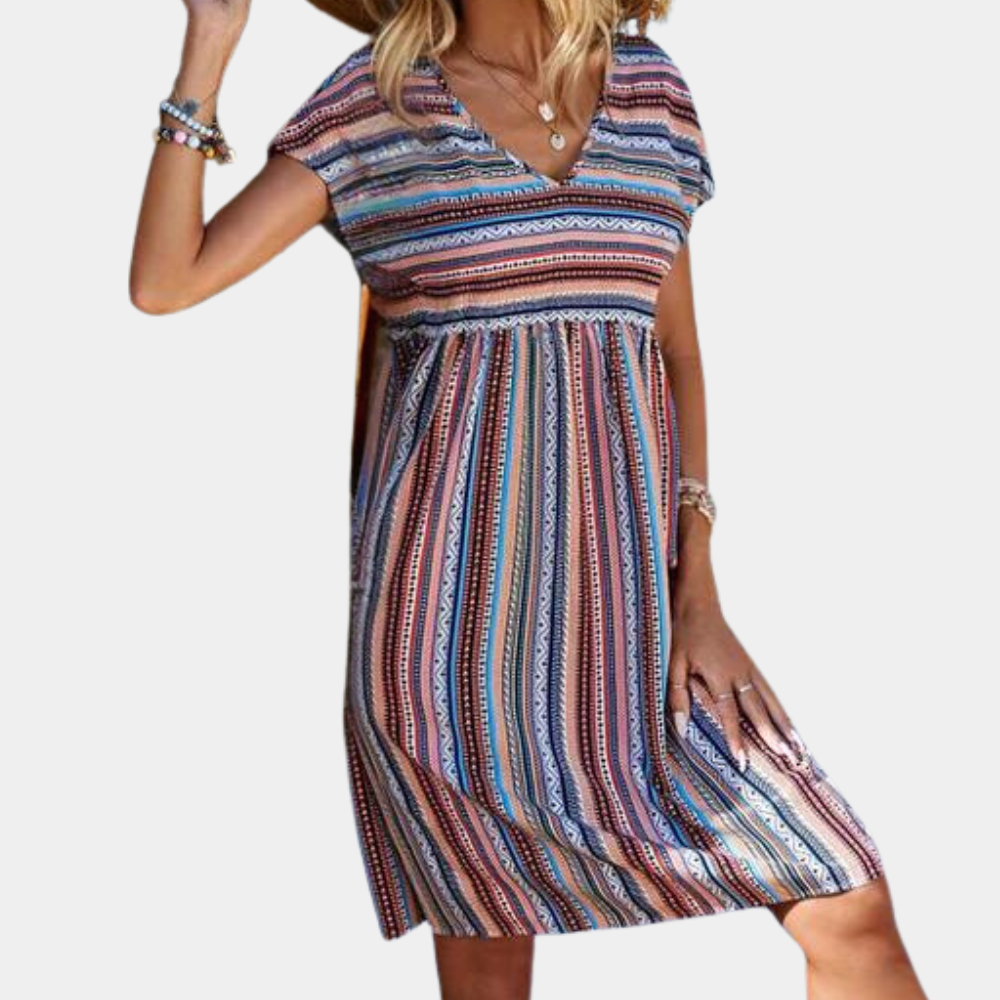 LM | Comfortable striped dress for women