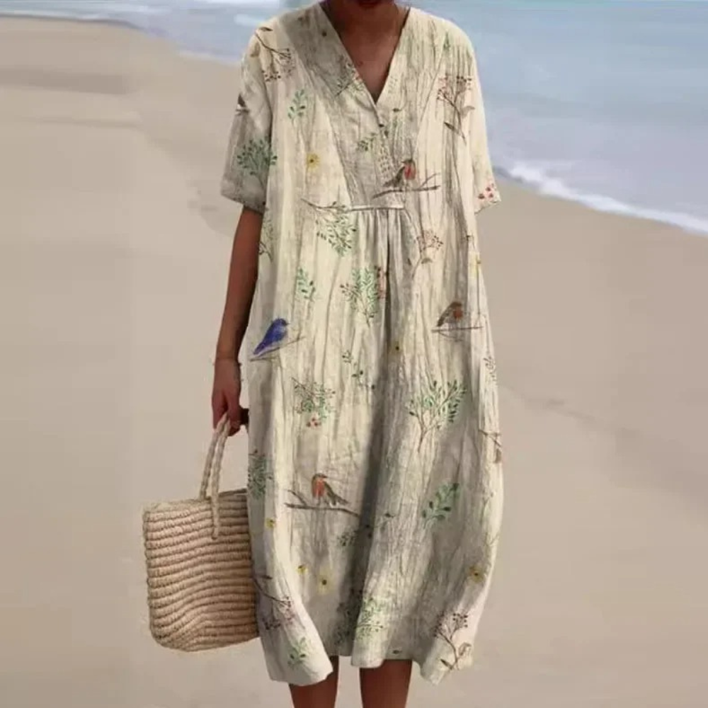 LM | Women's colorful floral dress