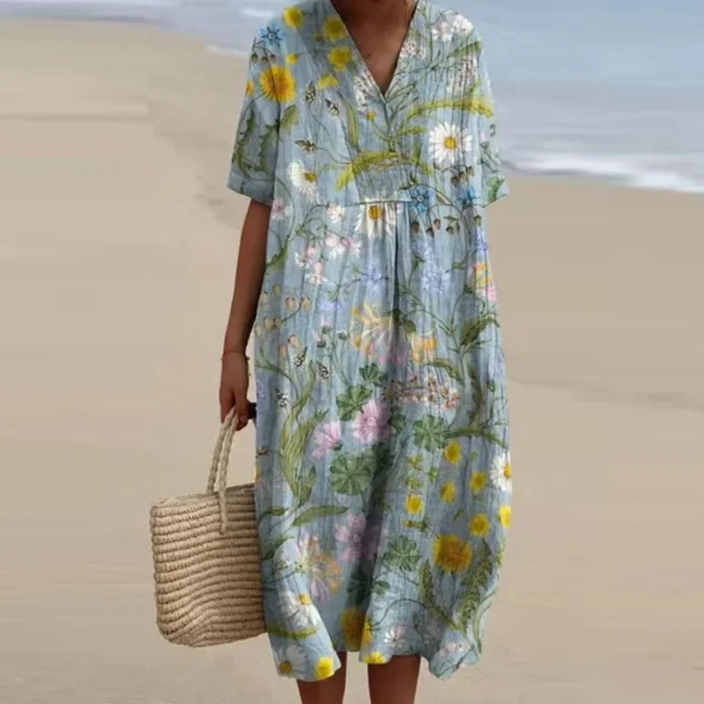 LM | Women's colorful floral dress
