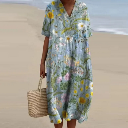 LM | Women's colorful floral dress
