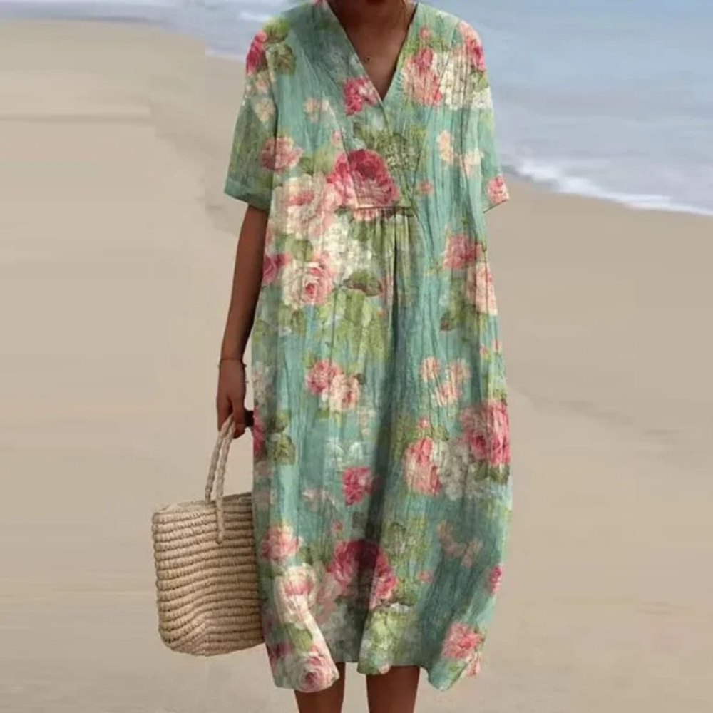 LM | Women's colorful floral dress