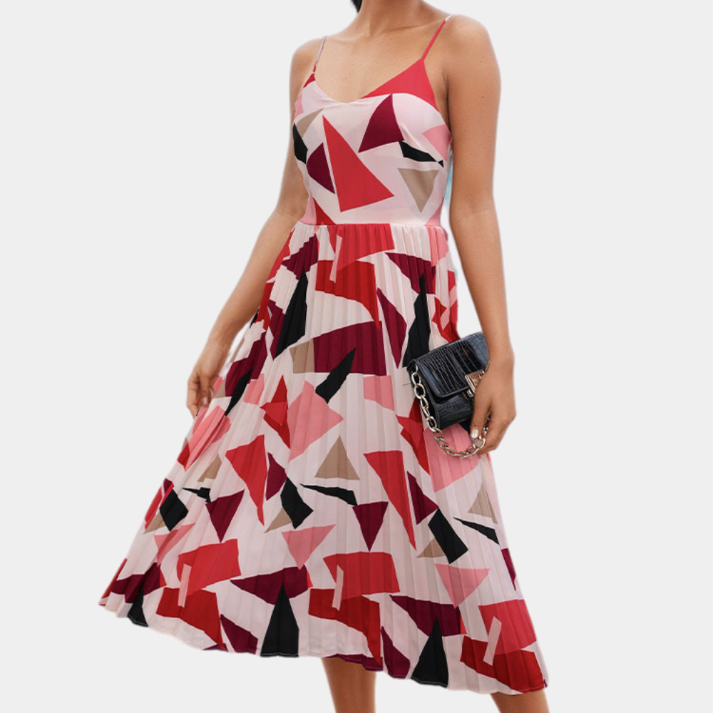LM | Luxurious geometric midi dress