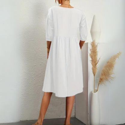 LM | Elegant dress with lantern sleeves