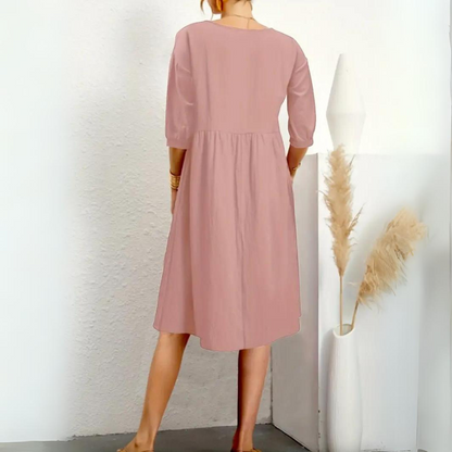 LM | Elegant dress with lantern sleeves