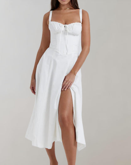 LM | Ladies summer dress with V-neck
