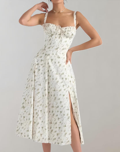 LM | Ladies summer dress with V-neck