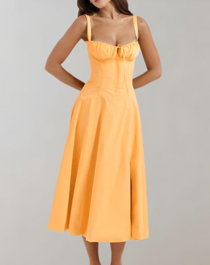 LM | Ladies summer dress with V-neck